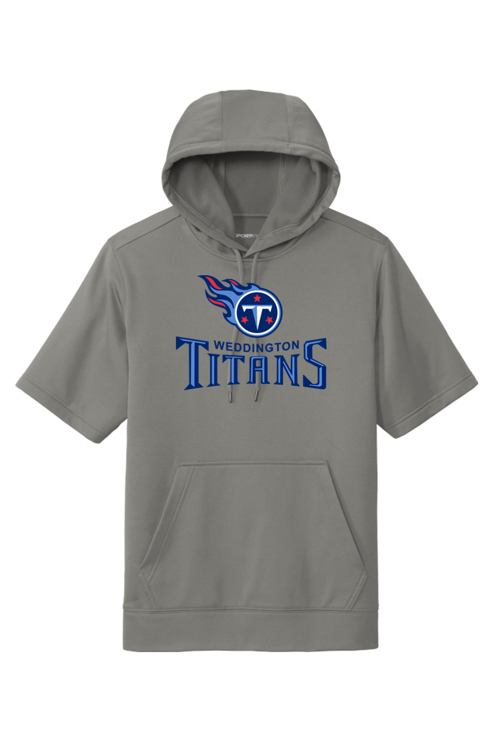 Weddington Titans Football DTF Fleece Short Sleeve Hooded Pullover