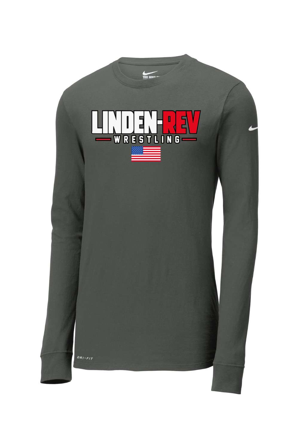 Linden Rev Wrestling DTF Nike Dri-FIT Cotton/Poly Long Sleeve Tee