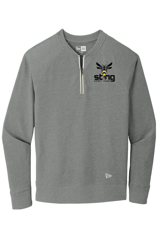 Sting Baseball Sueded Cotton Blend 1/4-Zip Pullover