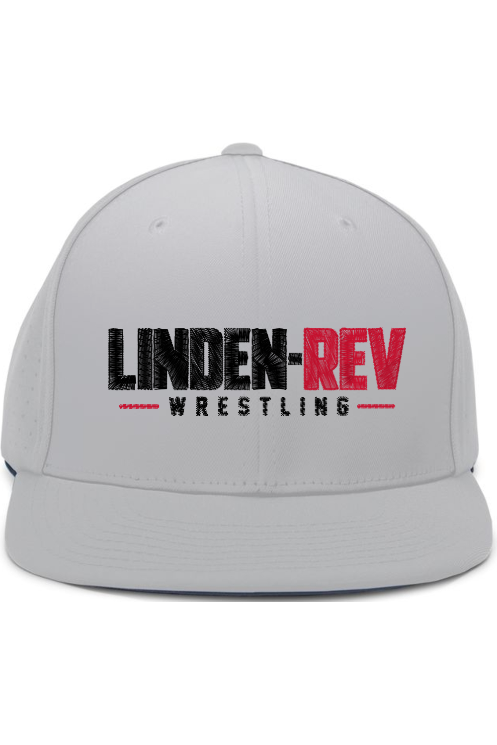 Linden Rev Wrestling Embroidered Pacific Headwear Perforated F3 Performance Flexfit Cap
