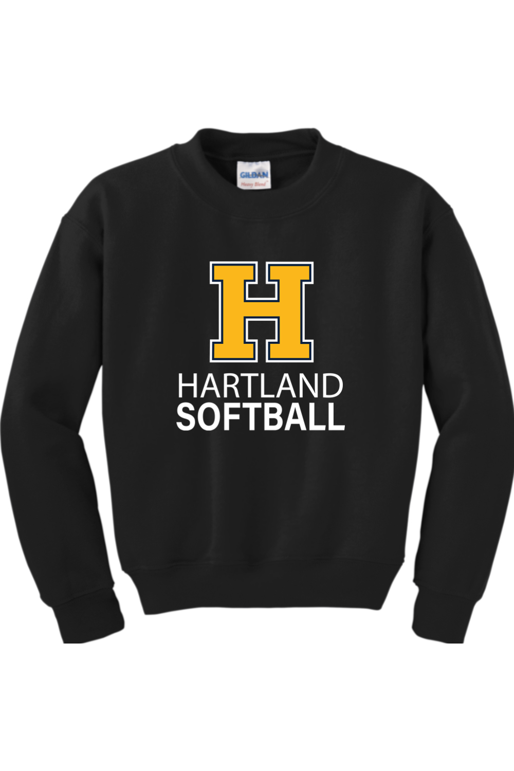 Hartland Softball Youth Heavy Blend Crewneck Sweatshirt