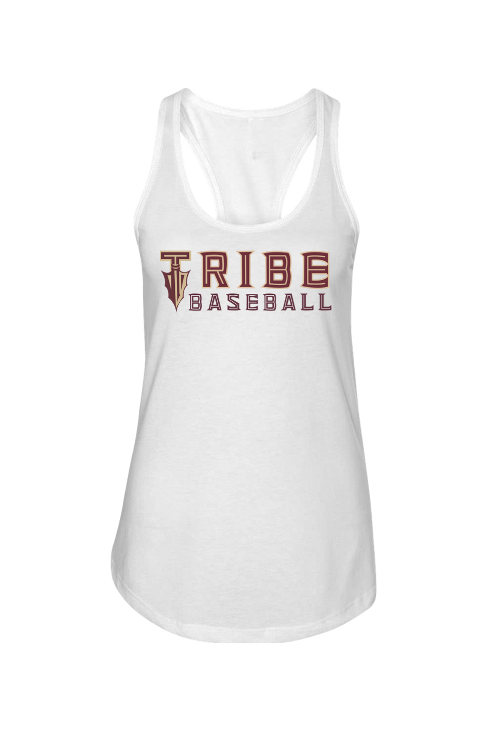 Tribe Baseball Ladies Racerback Tank