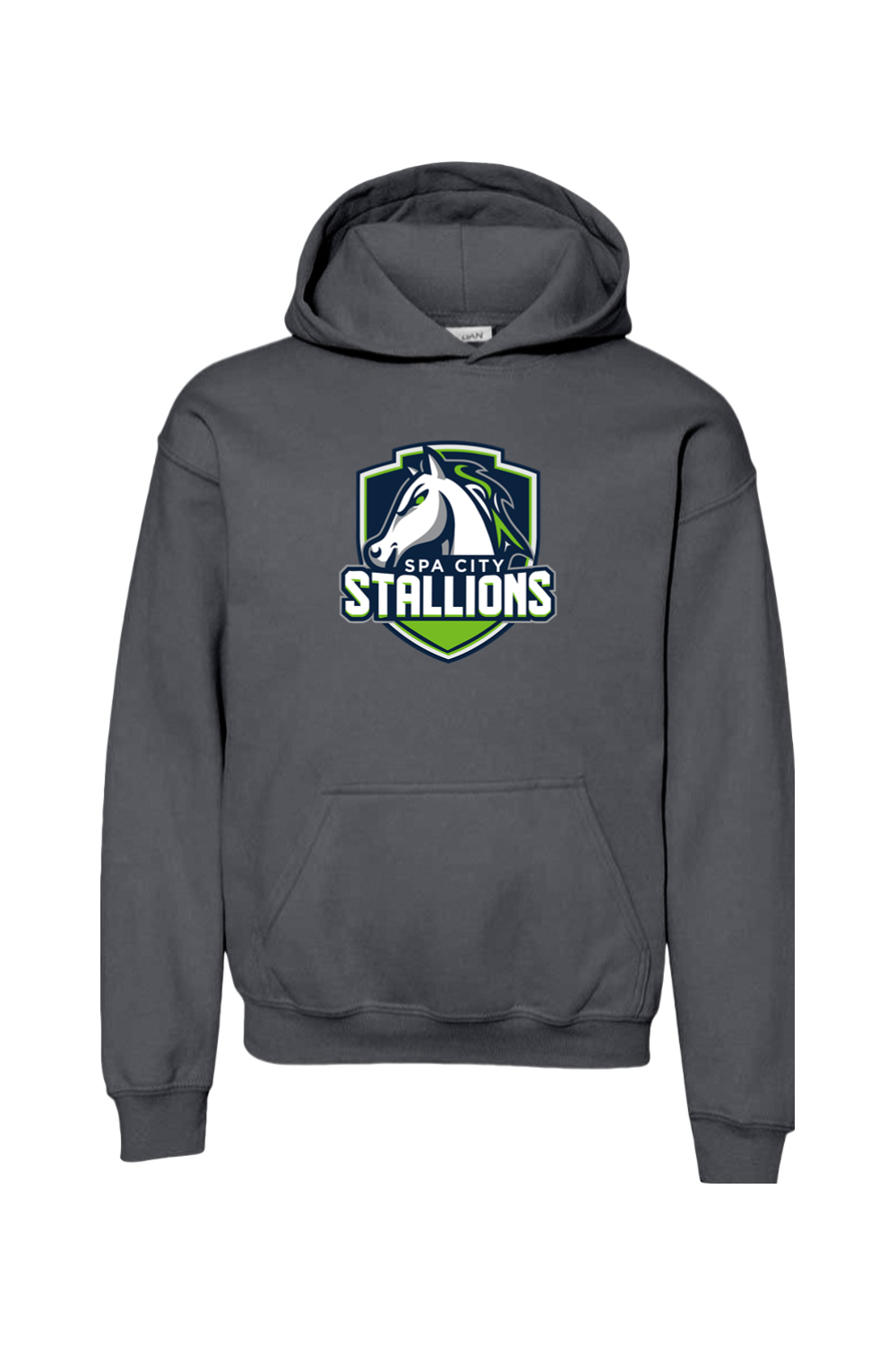 Spa City Stallions DTF Youth Heavy Blend Hooded Sweatshirt