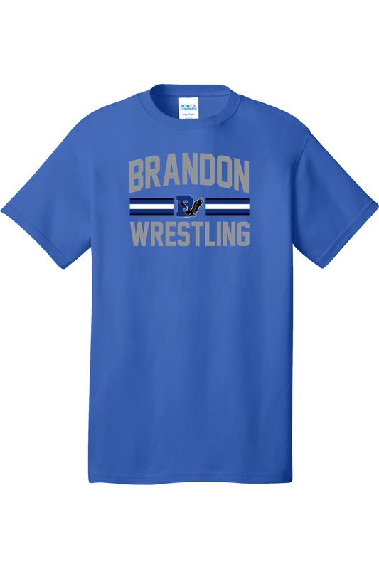 Brandon MS Wrestling DTF Tall Core Cotton Tee