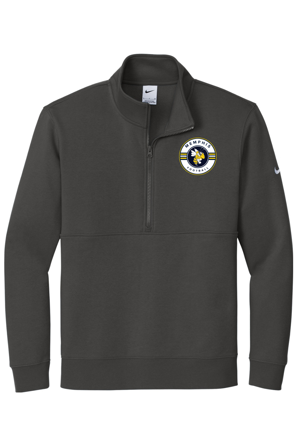 Memphis Football DTF Nike Club Fleece Sleeve Swoosh 1/2-Zip