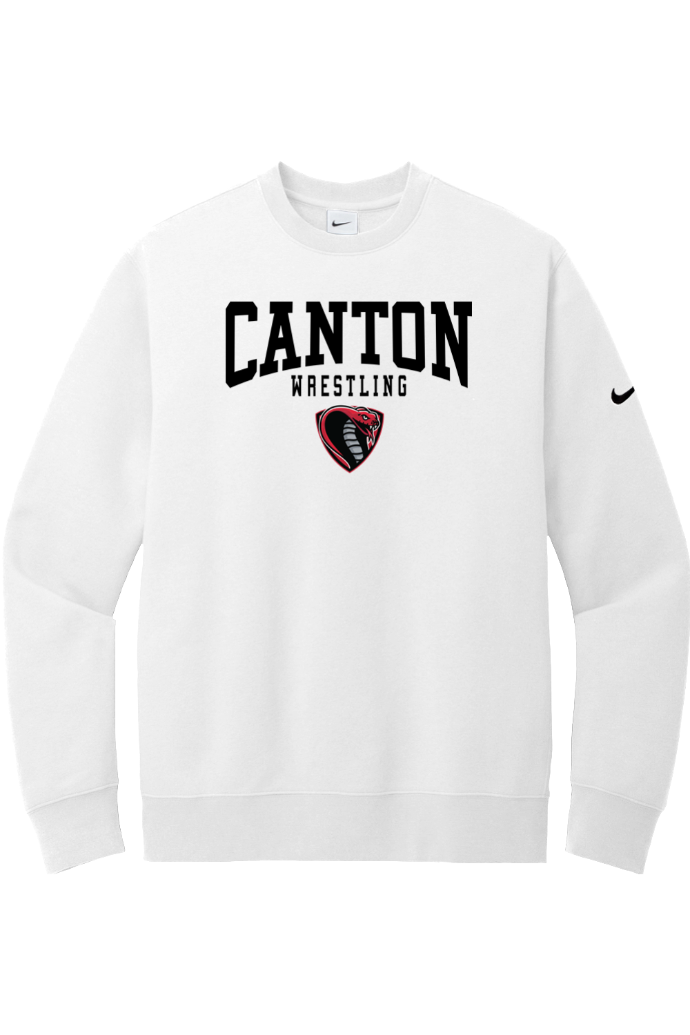 Canton Wrestling DTF Nike Club Fleece Sleeve Swoosh Crew