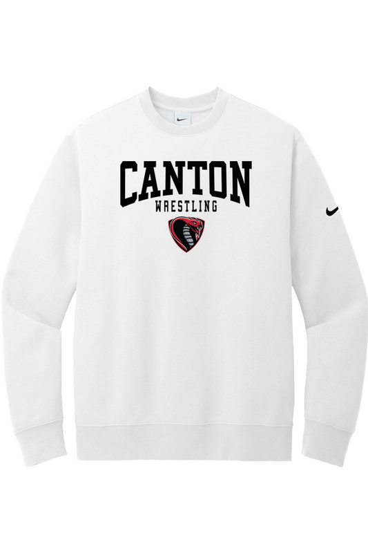 Canton Wrestling DTF Nike Club Fleece Sleeve Swoosh Crew
