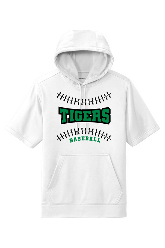 Yorktown Baseball Fleece Short Sleeve Hooded Pullover