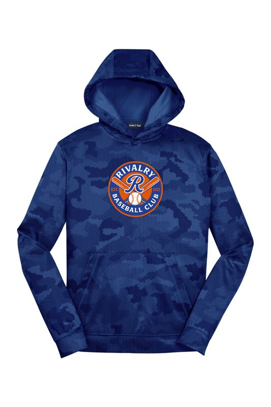 Rivalry Baseball DTF Youth Sport-Wick CamoHex Fleece Hooded Pullover