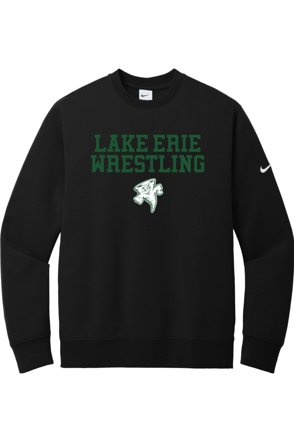 Lake Erie Wrestling DTF Nike Club Fleece Sleeve Swoosh Crew