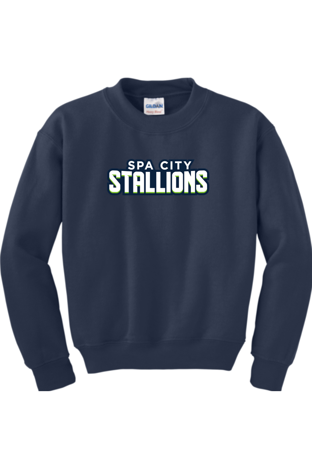 Spa City Stallions DTF Youth Heavy Blend Crewneck Sweatshirt