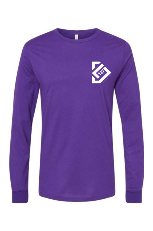 L137 Sports Unisex Long Sleeve Tee - White Logo