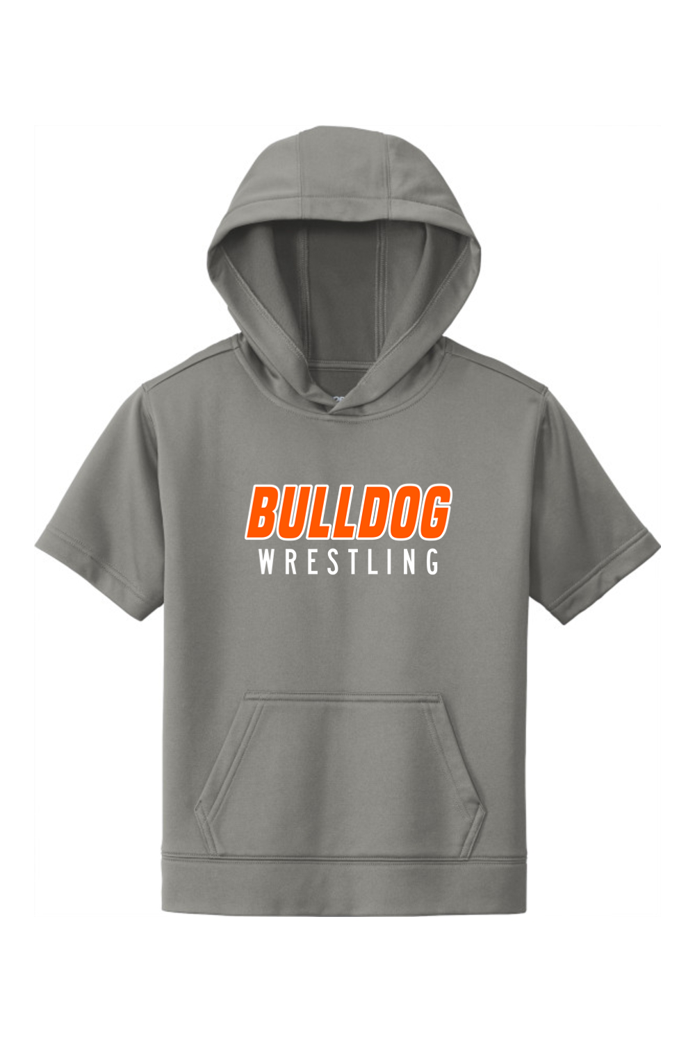 BC Boys Youth Wrestling DTF Youth Fleece Short Sleeve Hooded Pullover