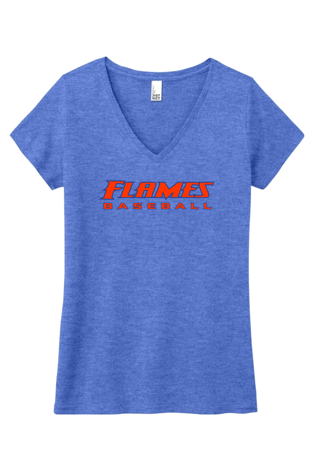 Flames MI Baseball DTF Women’s Perfect Tri V-Neck Tee