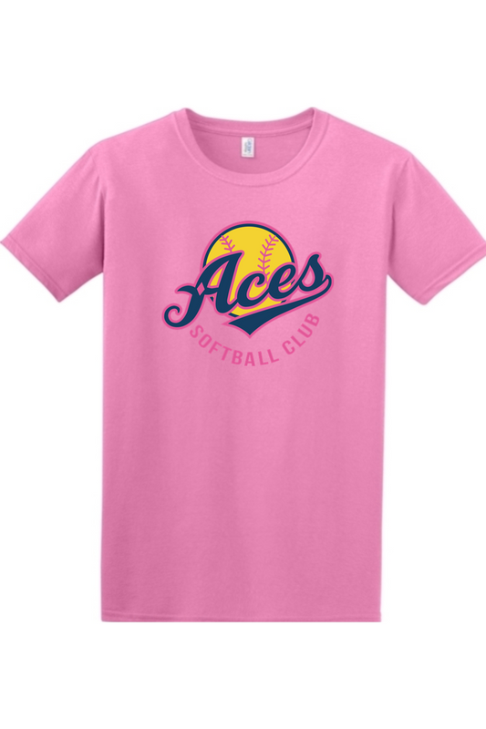 Aces Baseball DTF Softstyle T-Shirt
