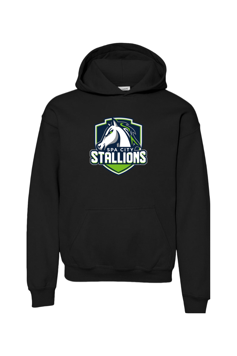 Spa City Stallions DTF Youth Heavy Blend Hooded Sweatshirt