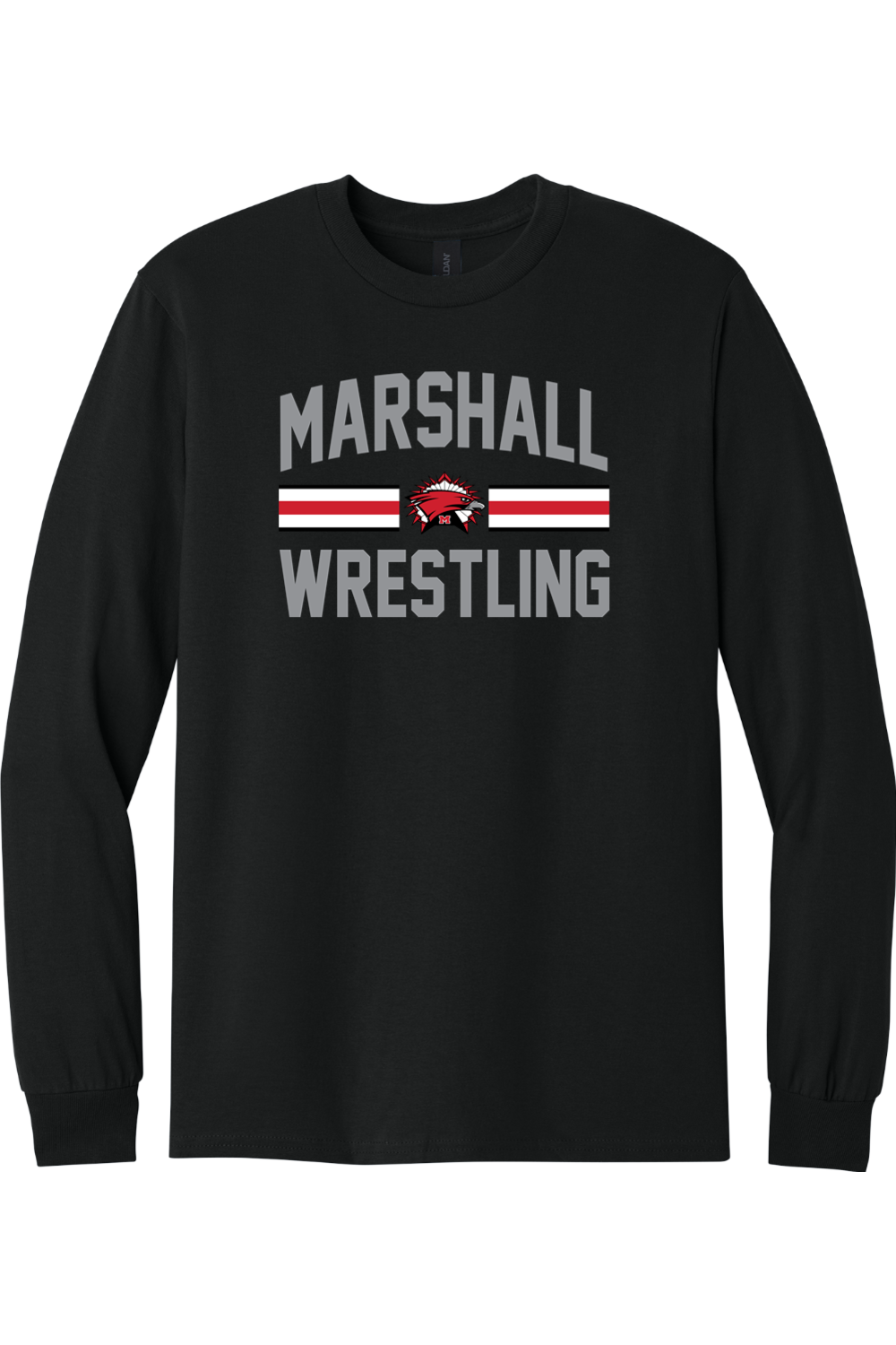 Marshall Redhawks Wrestling DTF Heavy Cotton Long Sleeve T-Shirt