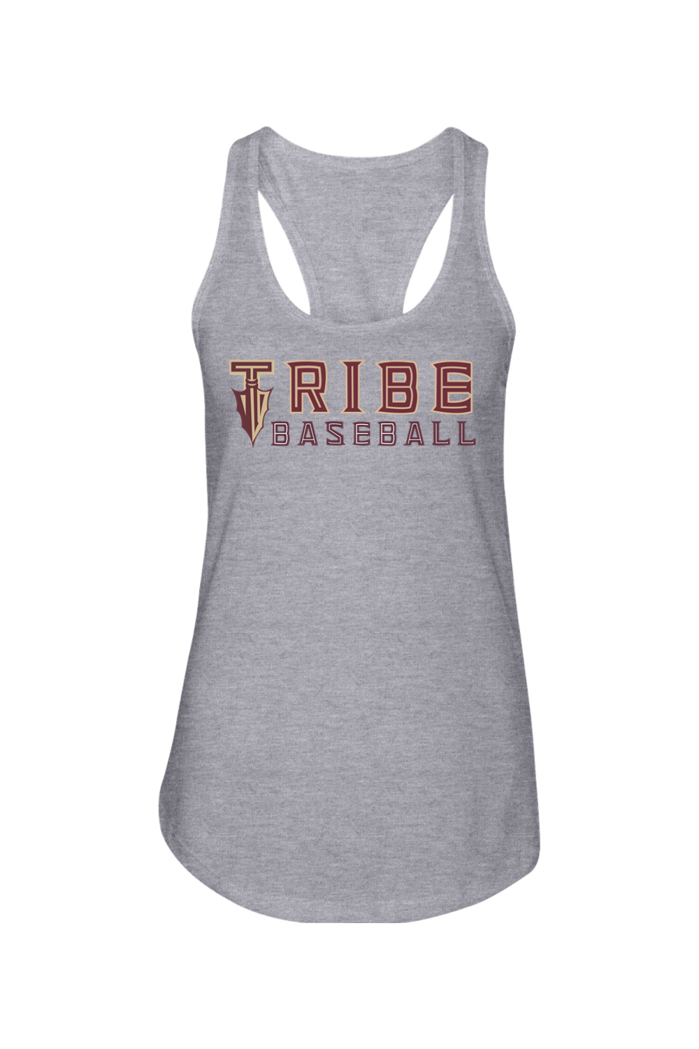 Tribe Baseball Ladies Racerback Tank