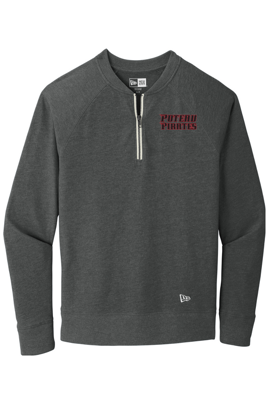 Poteau Pirates Sueded Cotton Blend 1/4-Zip Pullover
