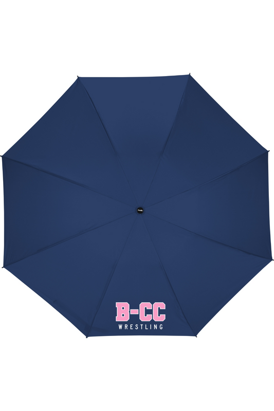 B-CC Wrestling DTF Shed Rain™ UnbelievaBrella® 47" Auto-Open Reverse-Close Compact Umbrella