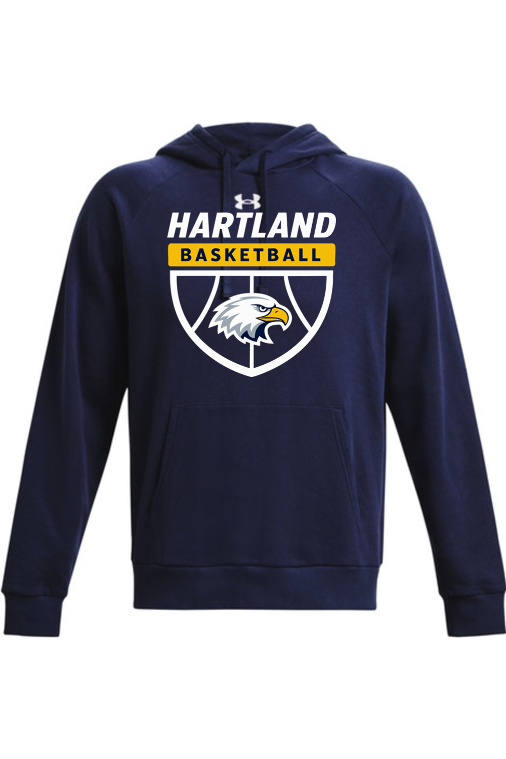 Hartland Basketball Under Armour Men's Rival Fleece Hooded Sweatshirt