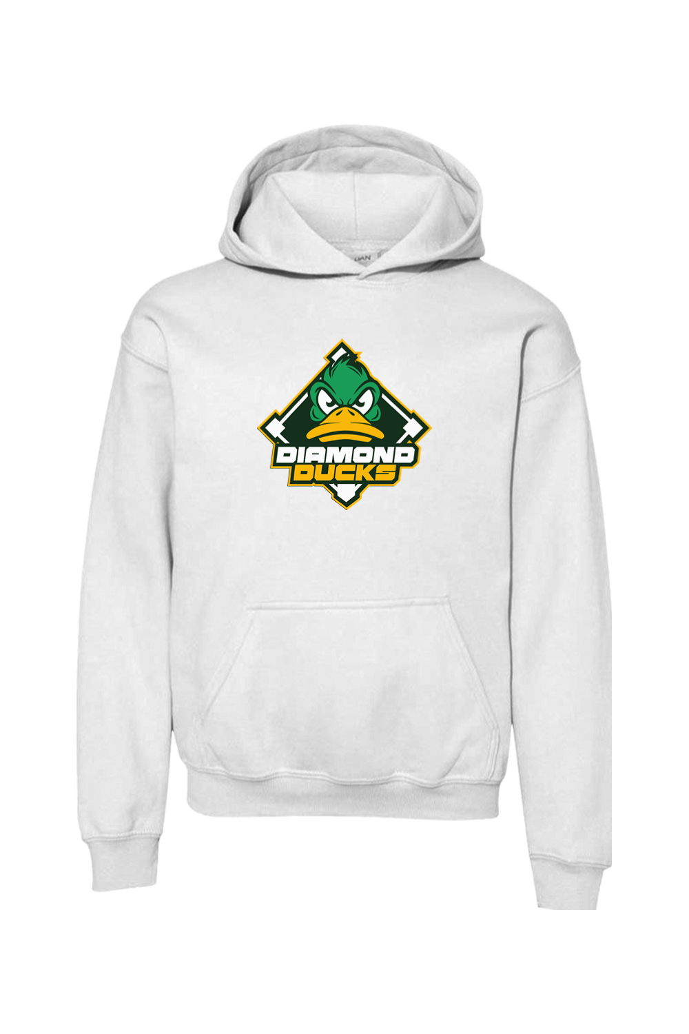 Diamond Ducks Baseball Youth Heavy Blend Hooded Sweatshirt
