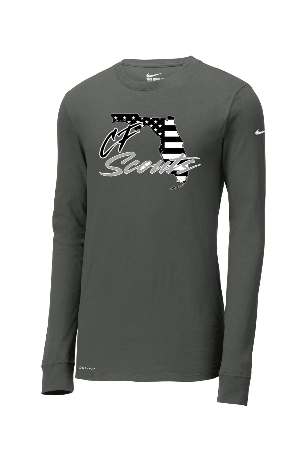 CF Scouts Baseball DTF Nike Dri-FIT Cotton/Poly Long Sleeve Tee