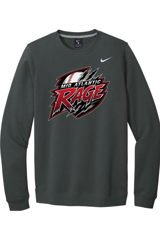 Rage Baseball DTF Nike Club Fleece Crew