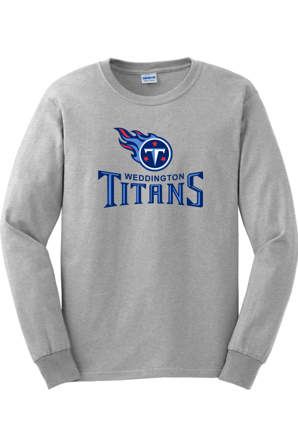 Weddington Titans Football DTF Ultra Cotton Long Sleeve T-Shirt