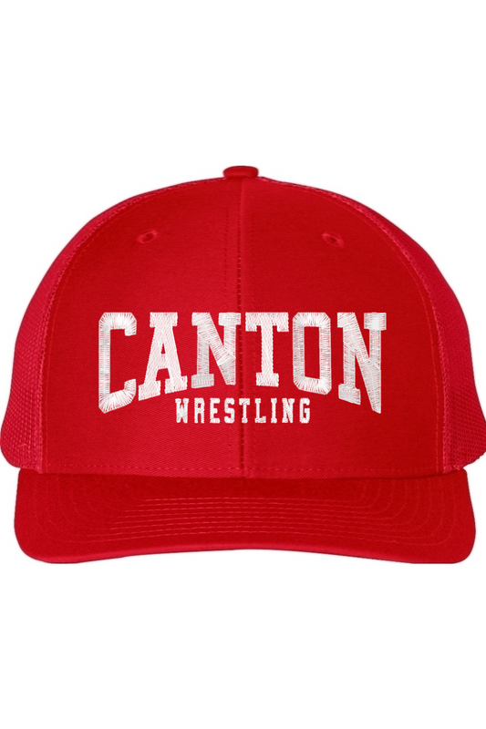 Canton Wrestling Embroidered Snapback Trucker Cap