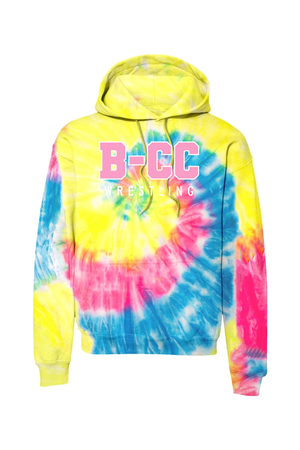 B-CC Wrestling DTF Tie-Dye Pullover Hooded Sweatshirt
