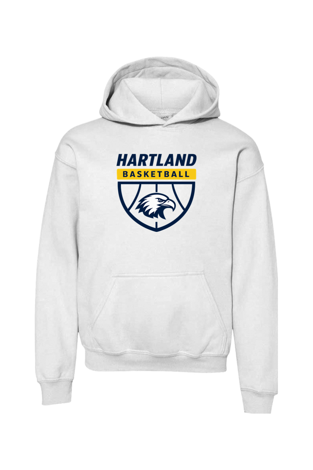 Hartland Basketball Youth Heavy Blend Hooded Sweatshirt