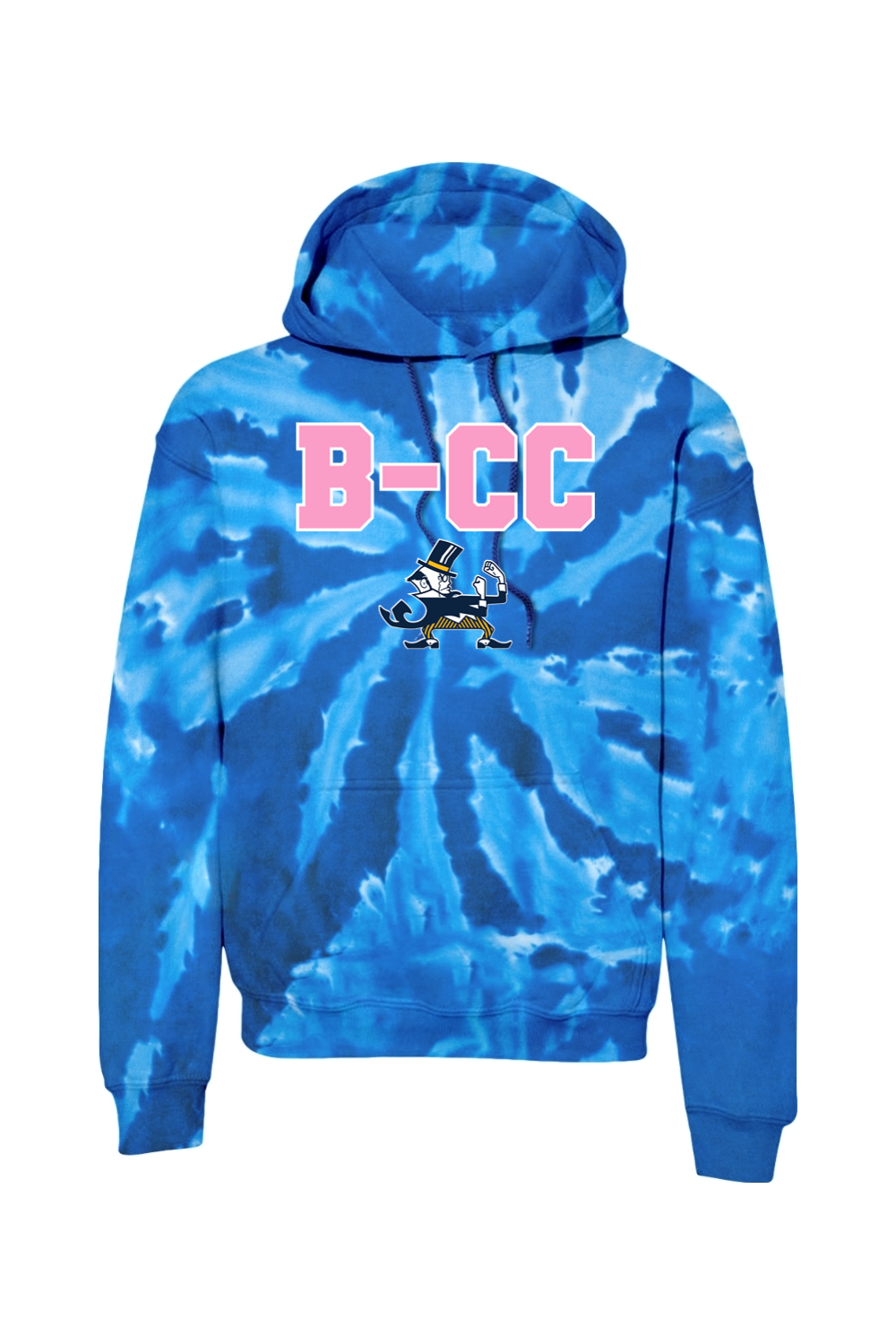 B-CC Wrestling DTF Tie-Dye Pullover Hooded Sweatshirt