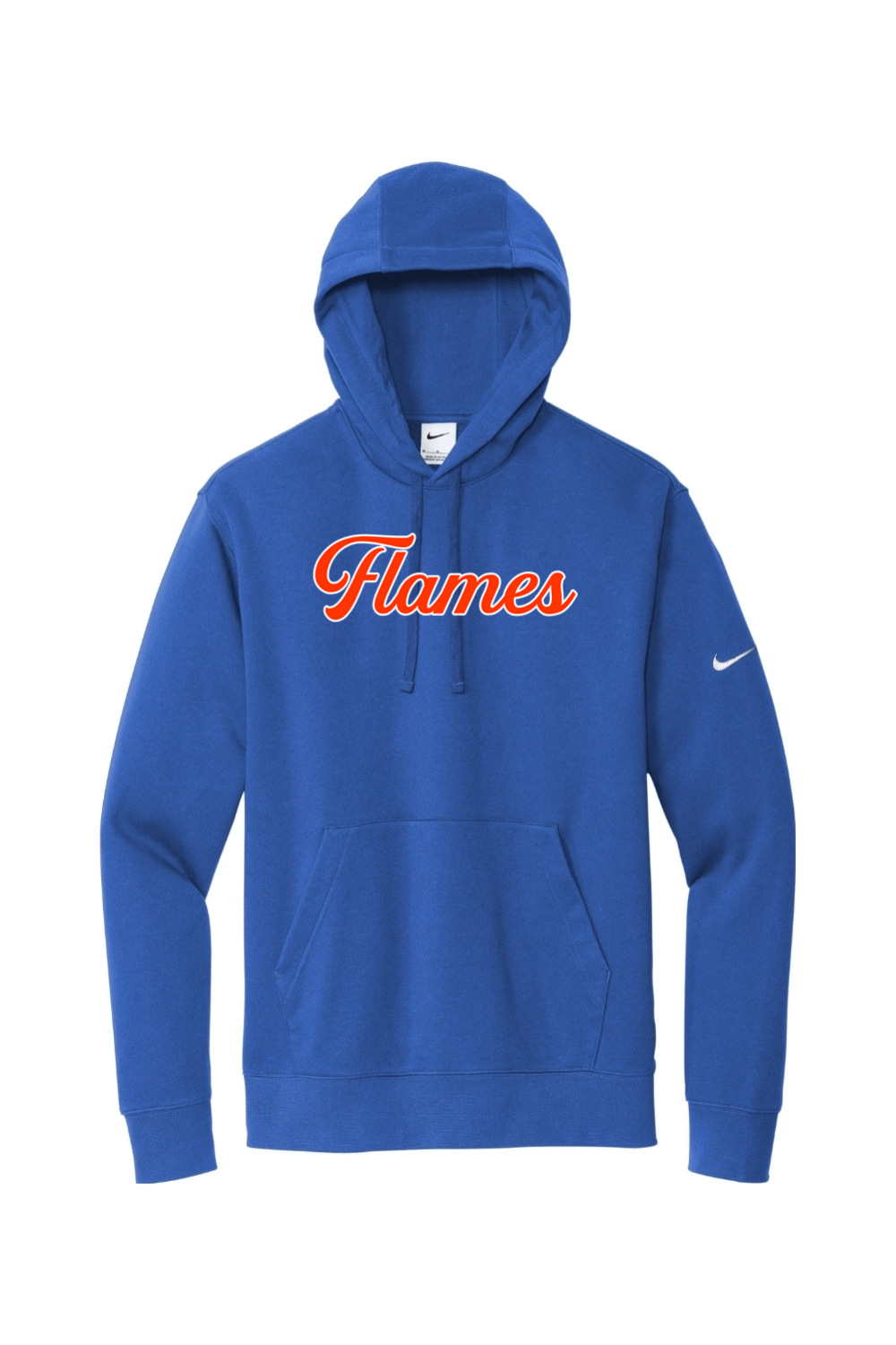 Flames MI Team DTF Nike Club Fleece Sleeve Swoosh Pullover Hoodie