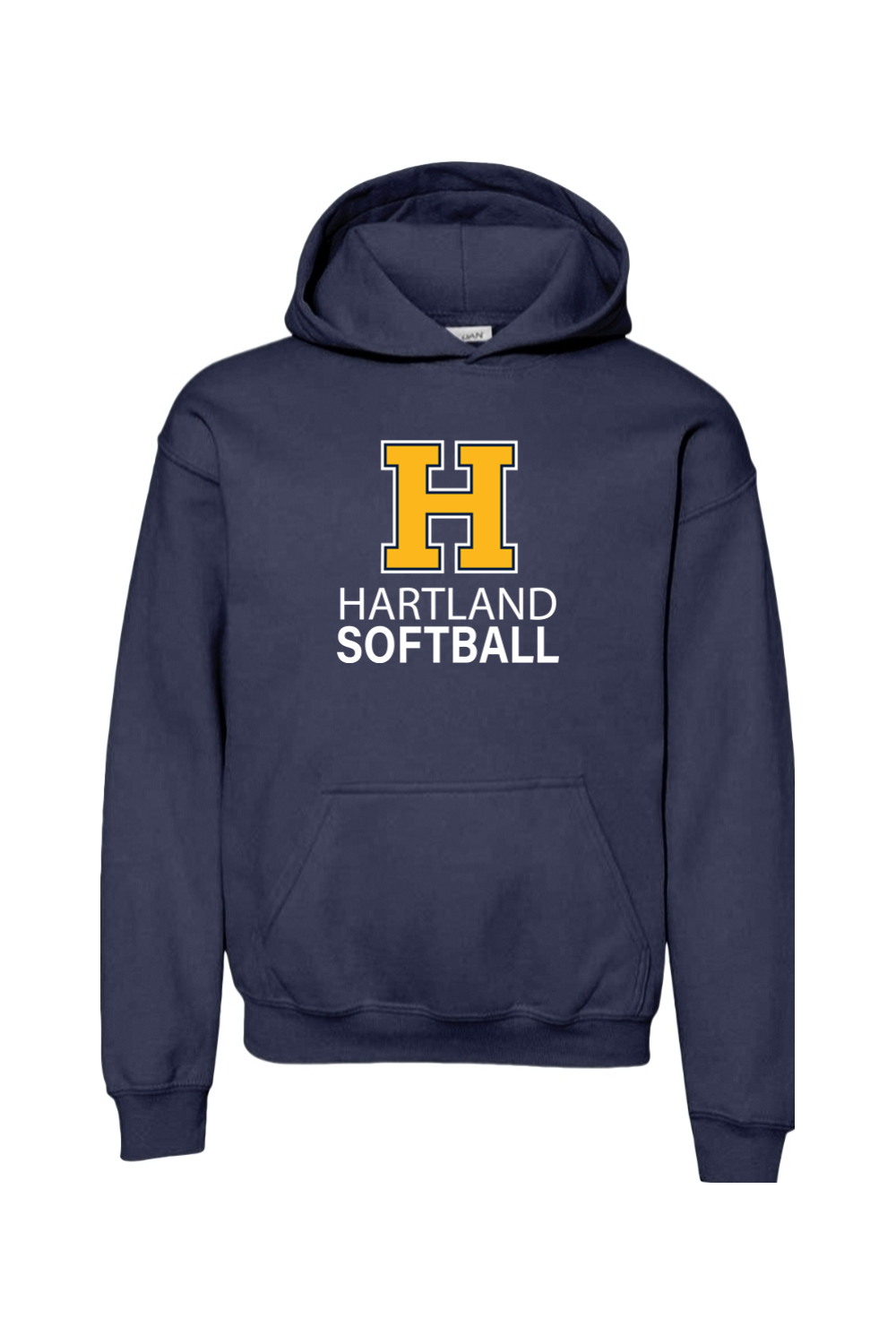Hartland Softball Youth Heavy Blend Hooded Sweatshirt