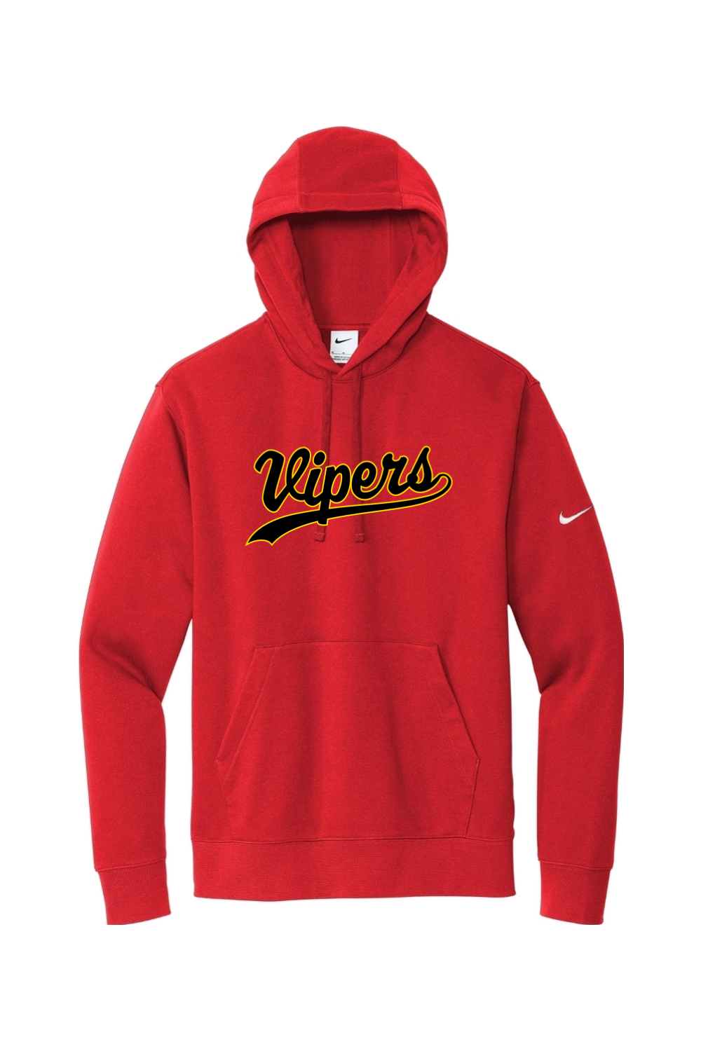 Scottsdale Vipers Baseball Nike Club Fleece Sleeve Swoosh Pullover Hoodie
