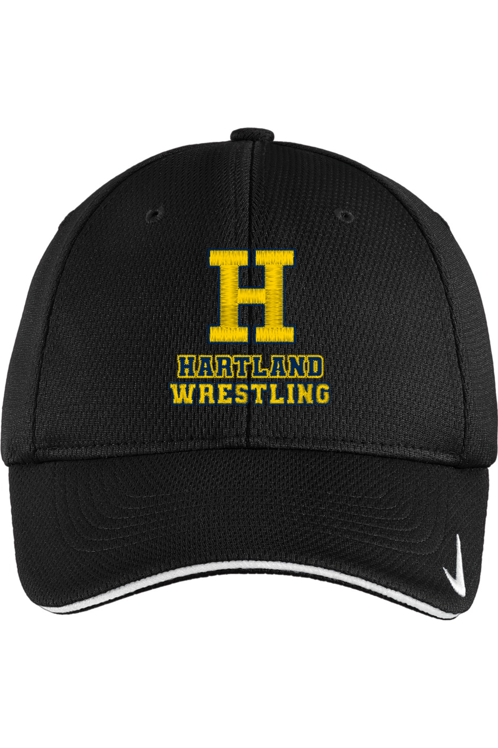 Hartland Wrestling Embroidered Nike Dri-FIT Mesh Swoosh Flex Sandwich Cap