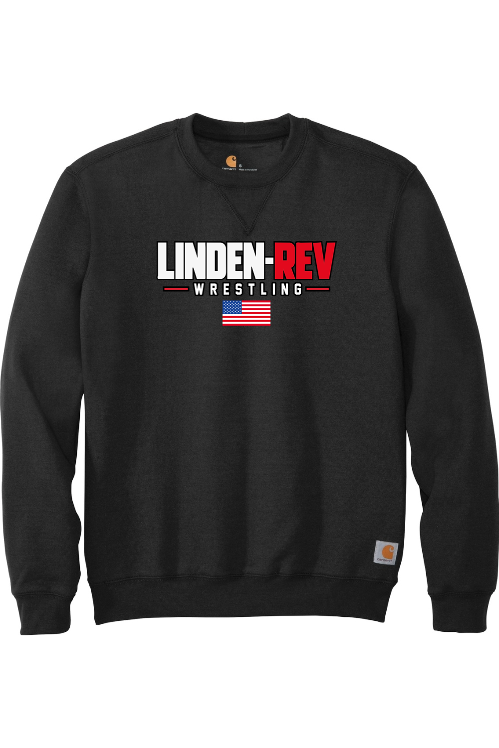Linden Rev Wrestling DTF Carhartt Midweight Crewneck Sweatshirt