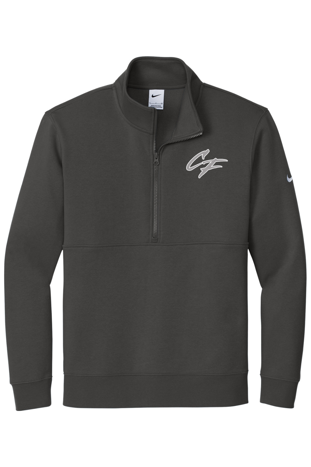 CF Scouts Baseball DTF Nike Club Fleece Sleeve Swoosh 1/2-Zip