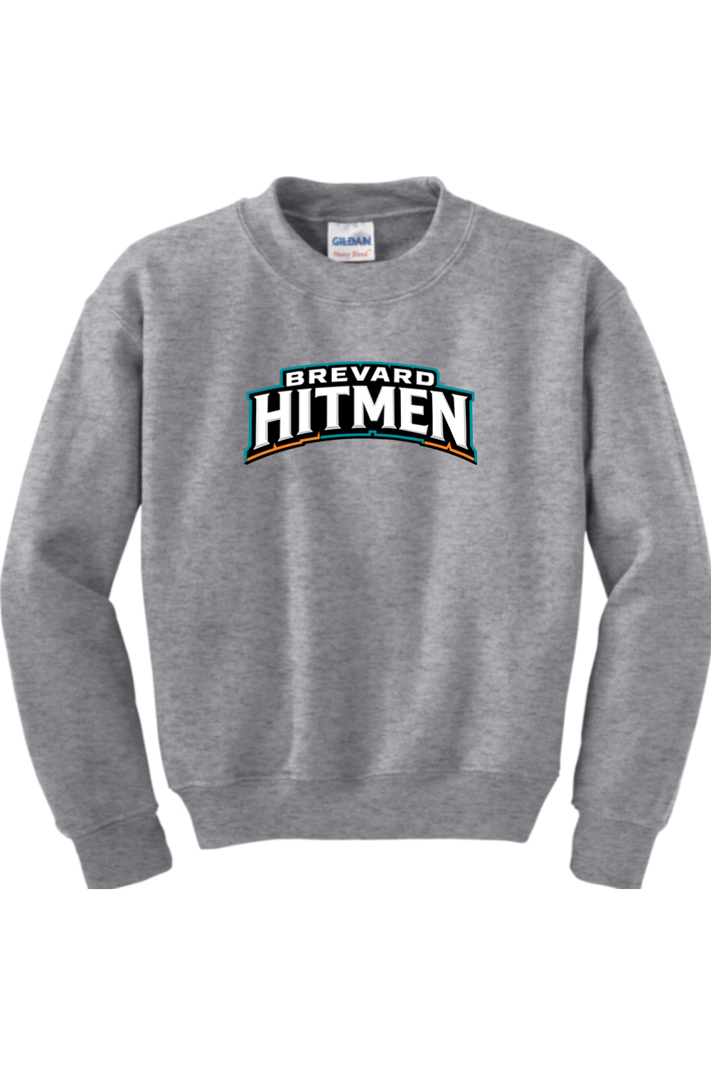 Brevard Hitmen DTF Youth Heavy Blend Crewneck Sweatshirt
