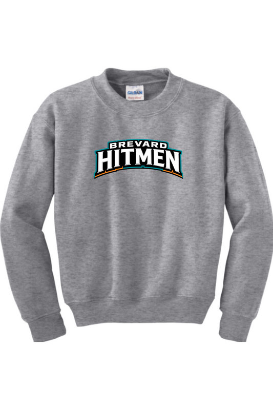 Brevard Hitmen DTF Youth Heavy Blend Crewneck Sweatshirt