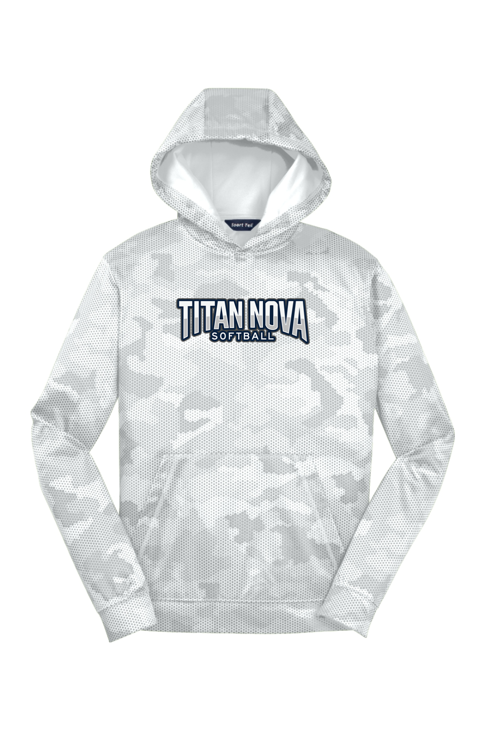Youth Sport-Tek Sport-Wick CamoHex Fleece Hooded Pullover