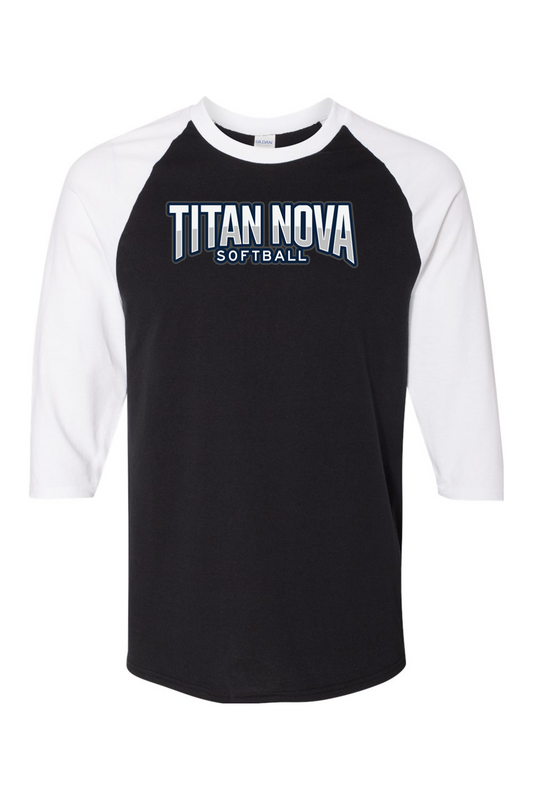Gildan Heavy Cotton Raglan Three-Quarter Sleeve T-Shirt