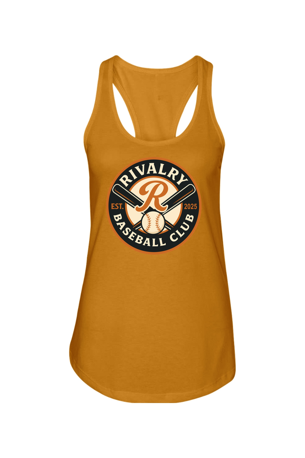 Rivalry Baseball DTF Ladies Racerback Tank