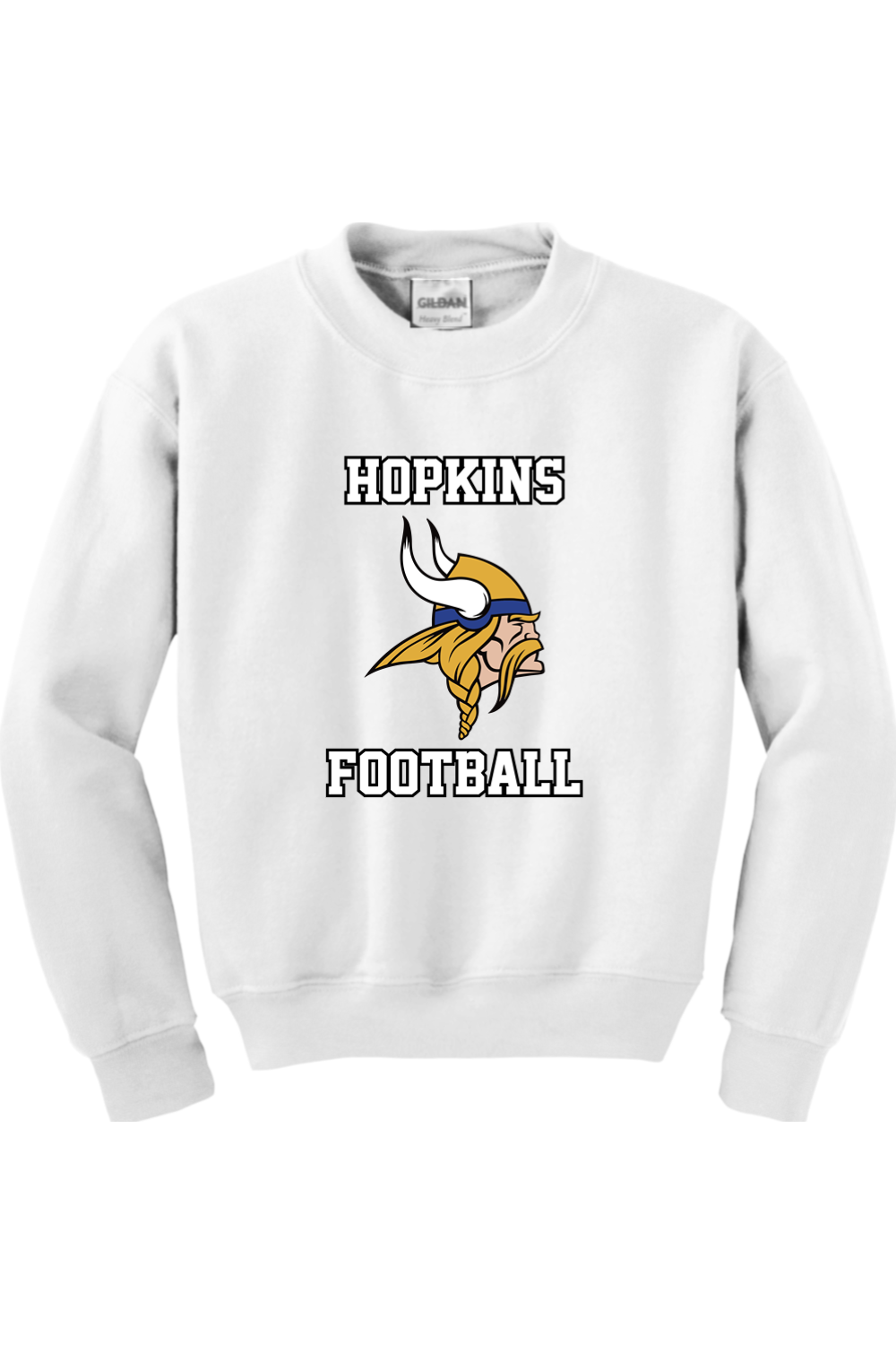 Hopkins High School Football DTF Youth Heavy Blend Crewneck Sweatshirt