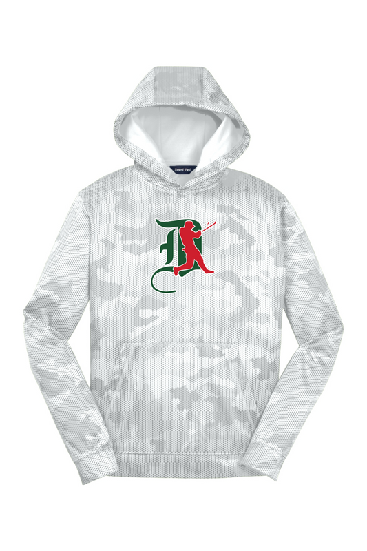 Junior Dans Baseball Youth Sport-Wick CamoHex Fleece Hooded Pullover