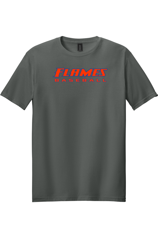 Flames MI Baseball DTF Softstyle T-Shirt