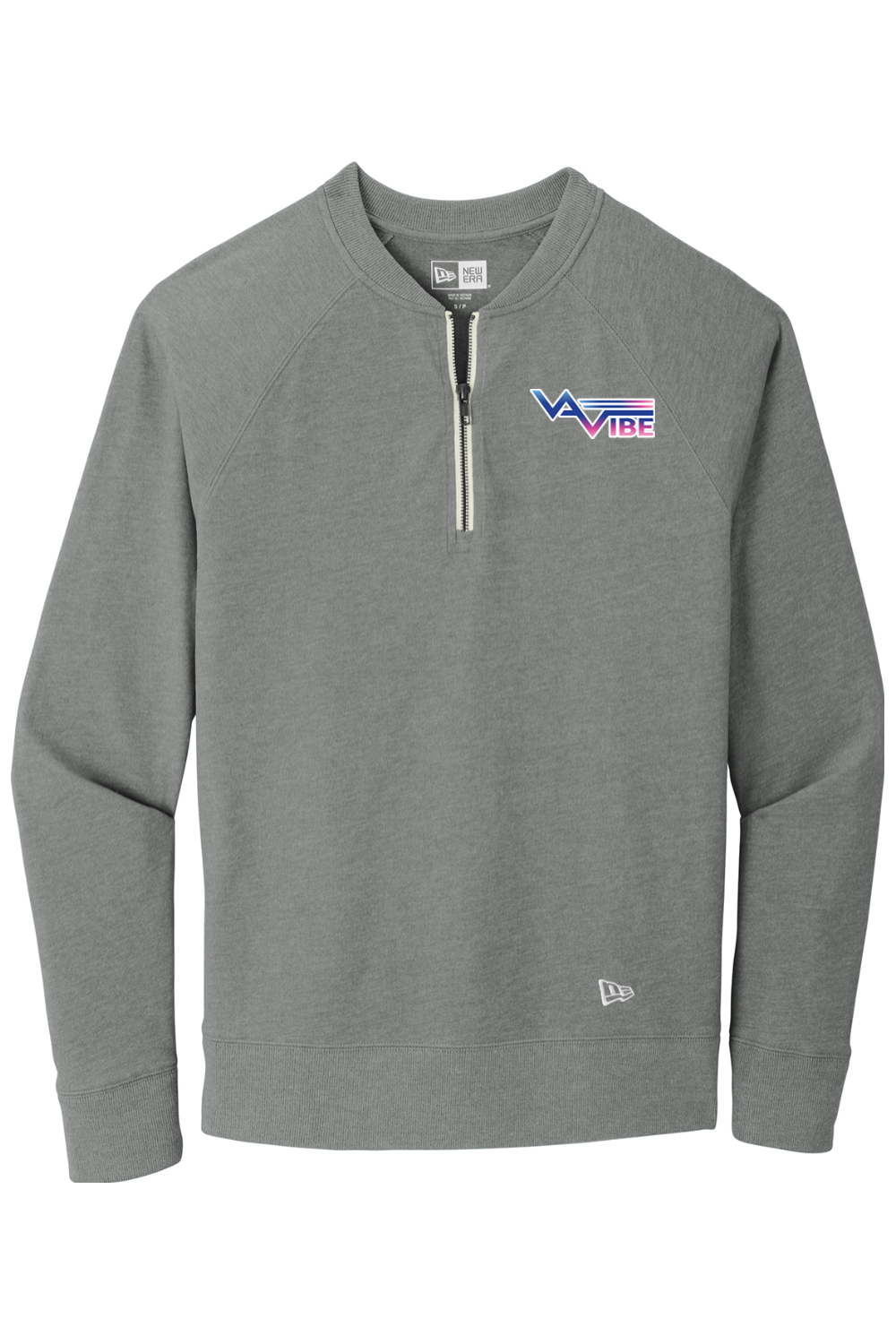 VA Vibe Men's Sueded Cotton Blend 1/4-Zip Pullover