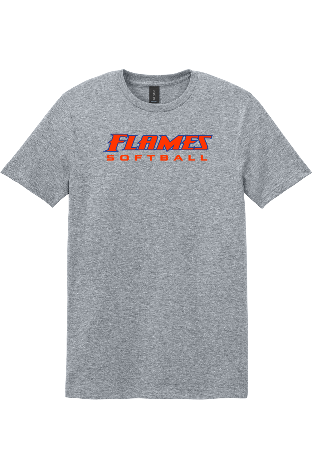 Flames MI Softball DTF Softstyle T-Shirt