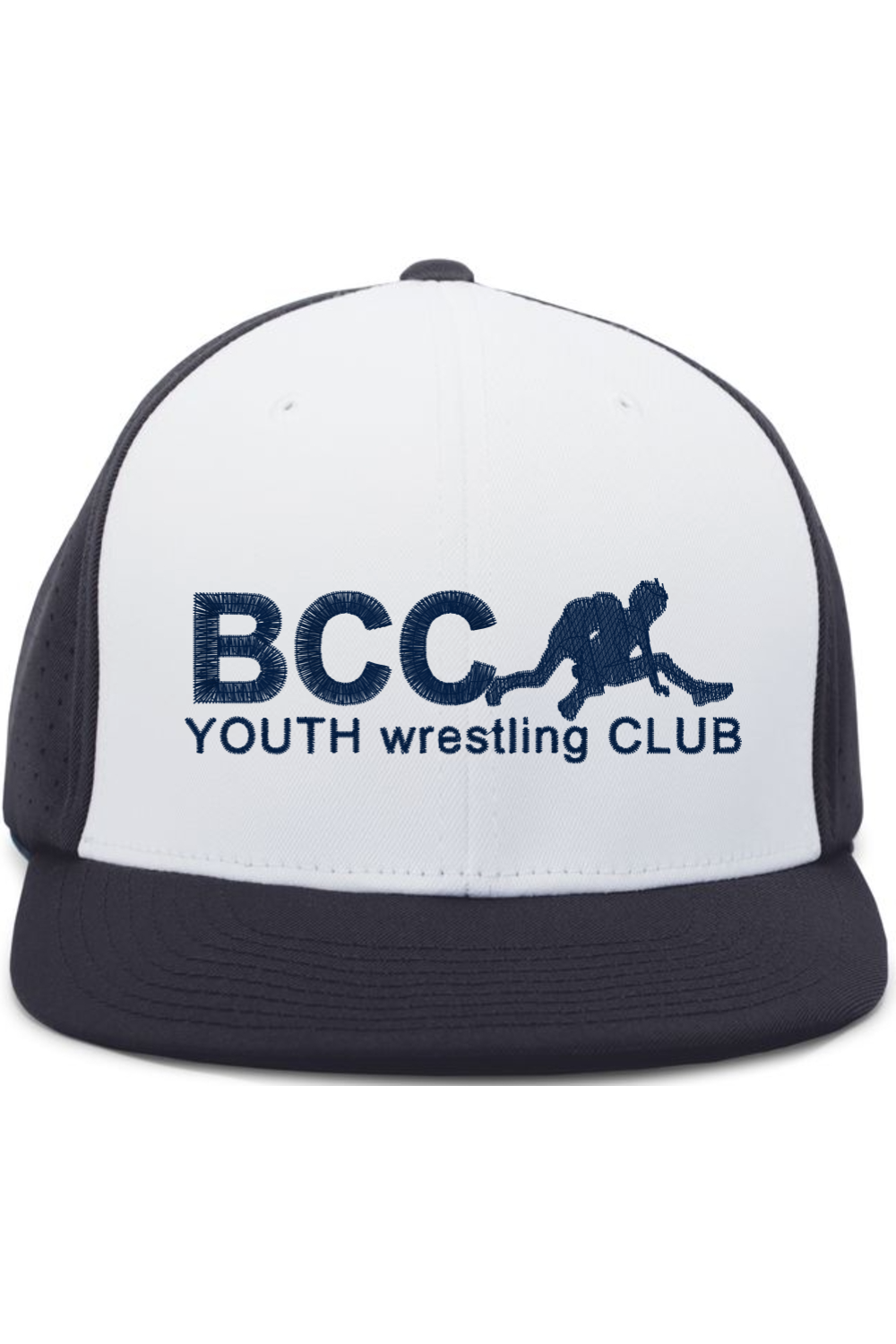 BCC Youth Wrestling Pacific Headwear Perforated F3 Performance Flexfit Cap (Fulfill)